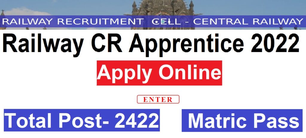 Railway CR Apprentice 2022 Apply Online