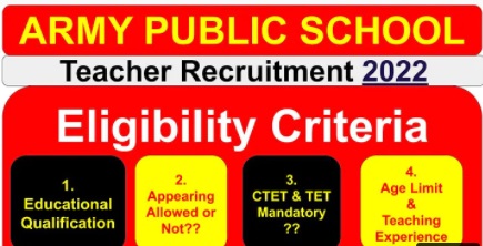 AWES Army School Teacher Recruitment 2022