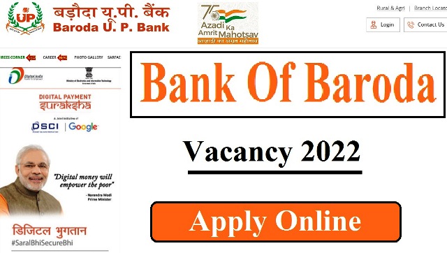 Bank Of Baroda Vacancy 2022