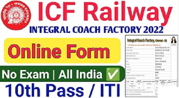 ICF Railway Chennai Apprentice Online Form 2022