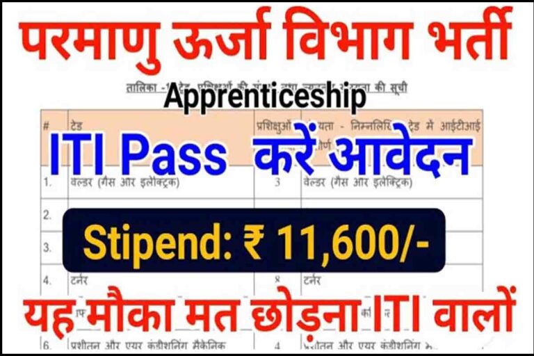 RRCAT Apprentice Recruitment 2022