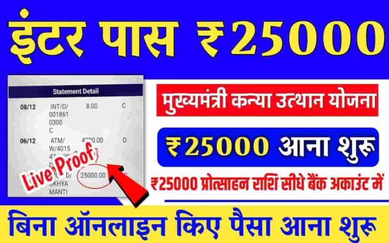 Bihar Board Inter Pass 25000 Scholarship 2022