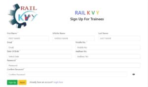 Rail Kaushal Vikas Yojna Online Form 2022-23