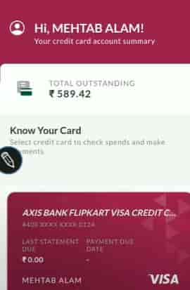 Flipkart Axis Bank credit card online Apply