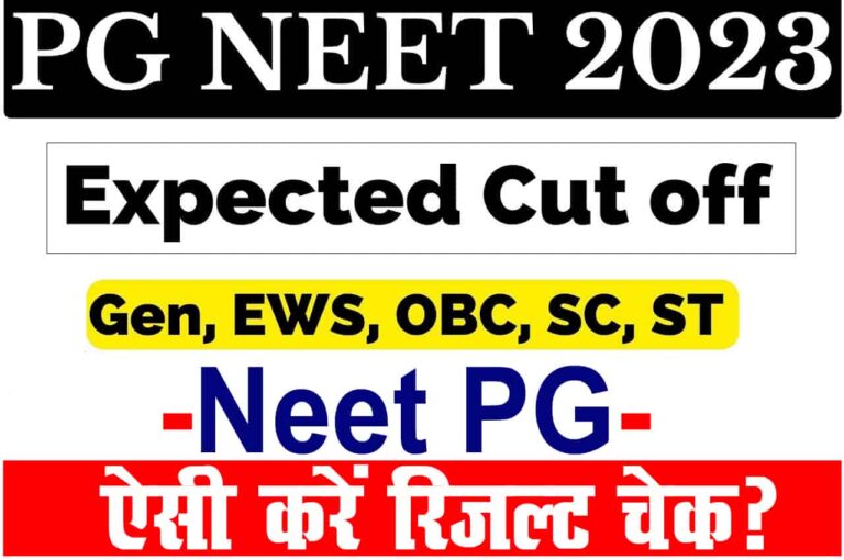 Neet PG Cut Off Result 2023