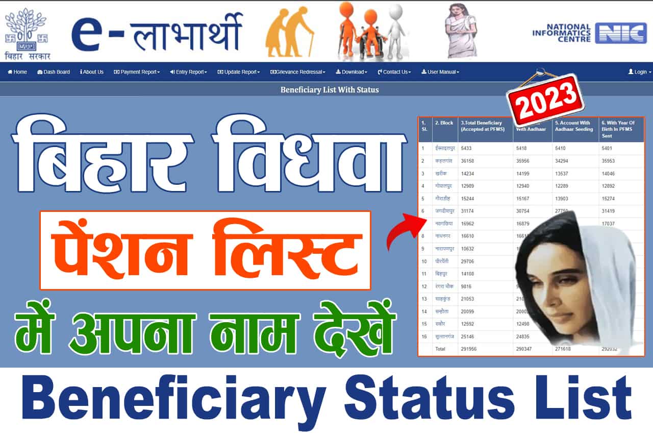Bihar Vidhwa Pension List 2023