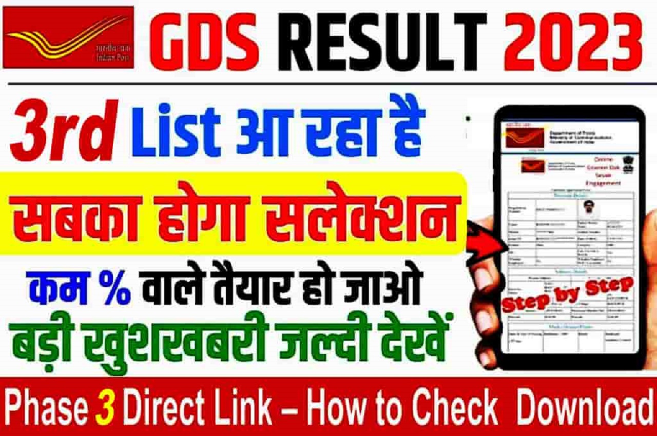 Post Office GDS 3rd Merit List Download 2023