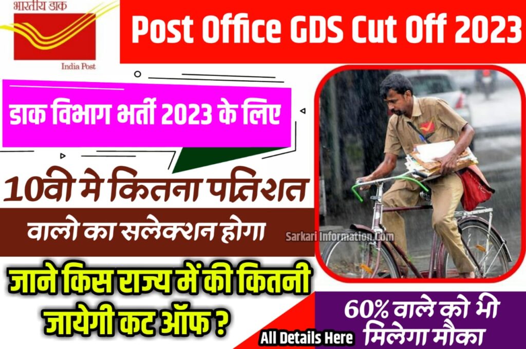Indian Post GDS Cut off 2023