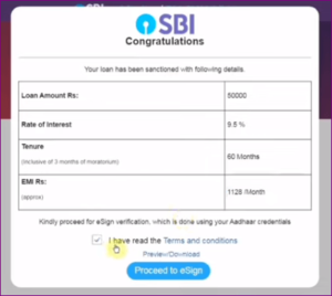SBI Mudra Loan 59 Minutes