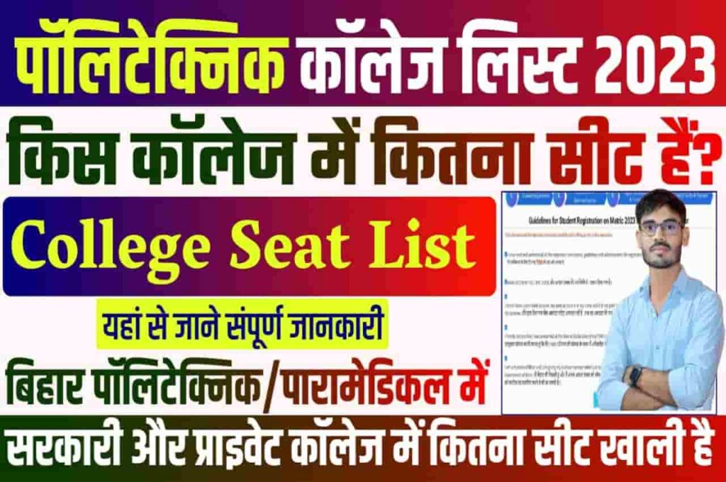 Bhar Polytechnic Total Seats 2023
