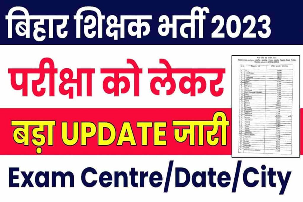 Bihar BPSC Teacher Exam Date 2023