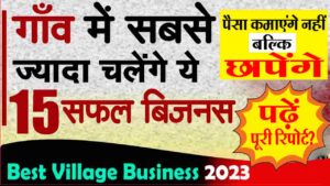 Top Business Ideas In Village
