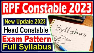 RPF Constable 2023 Syllabus