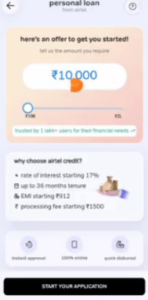 Airtel 9 Lakh Personal Loan Online Apply