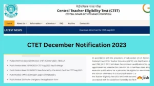 CTET Notification 2023-24