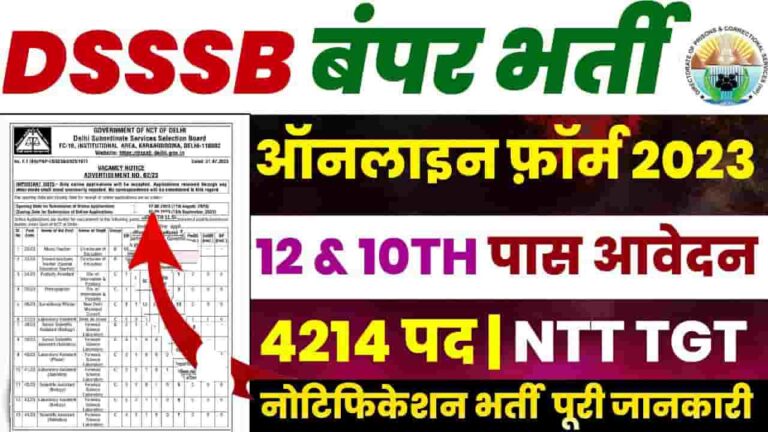 DSSSB Vacancy 2024