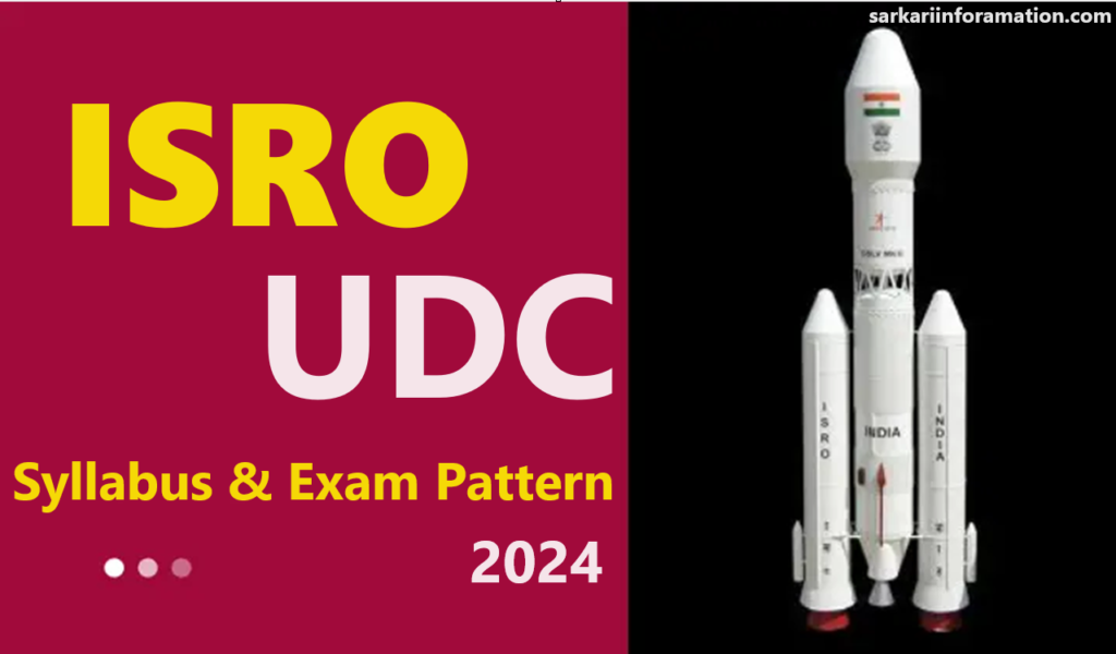 ISRO UDC Syllabus 2024