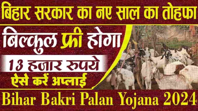 Bihar Bakri Palan Yojana 2024