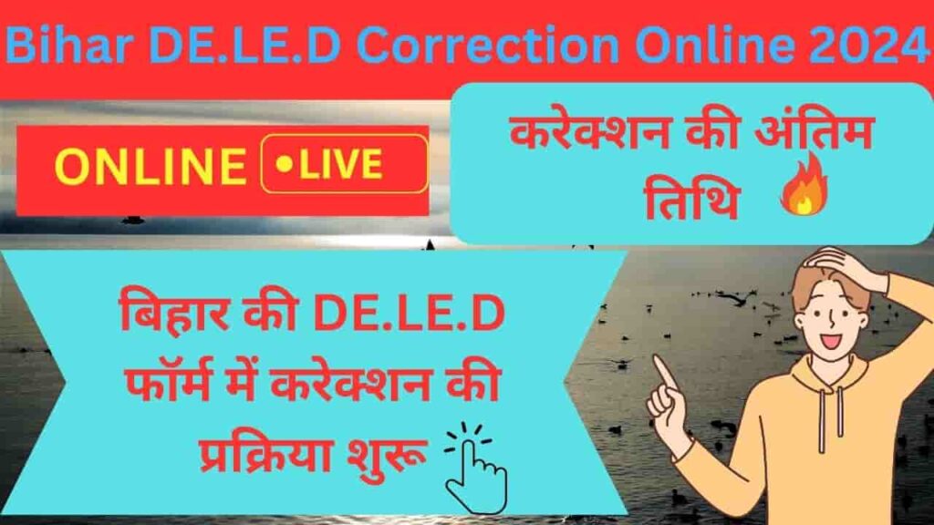 Bihar DE.LE.D Correction Online 2024