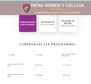 PATNA WOMEN’S COLLEGE Online Admission 2024 -25