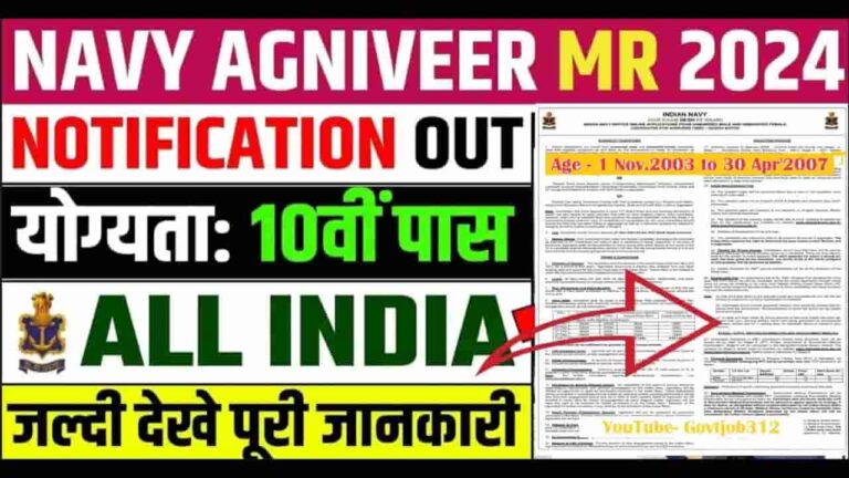 Indian Navy SSRMR Agniveer Recruitment 2024