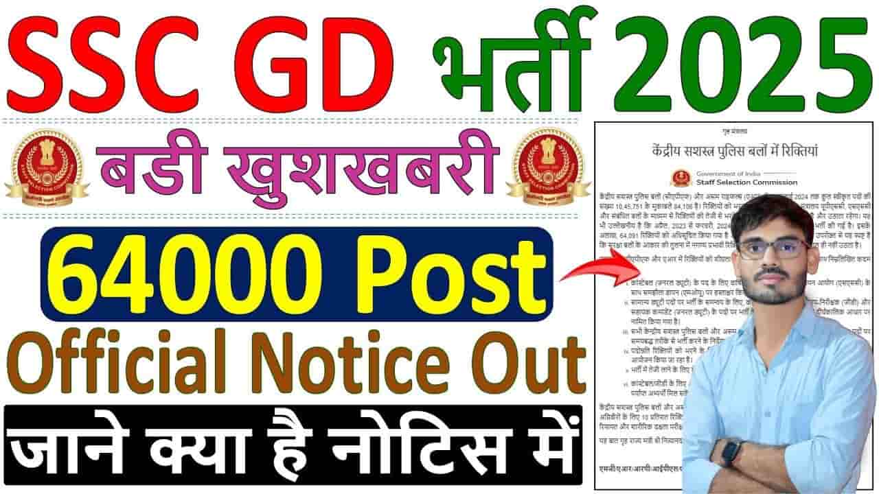 SSC GD Constable New Vacancy 2025