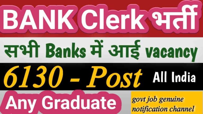 IBPS CRP Clerk 14th Recruitment 2024