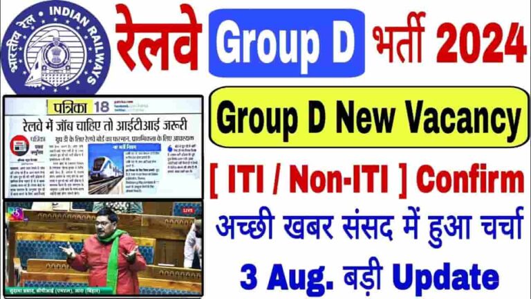 RRB Group D New Vacancy 2024