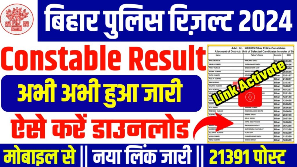 Bihar Police Constable Result 2024