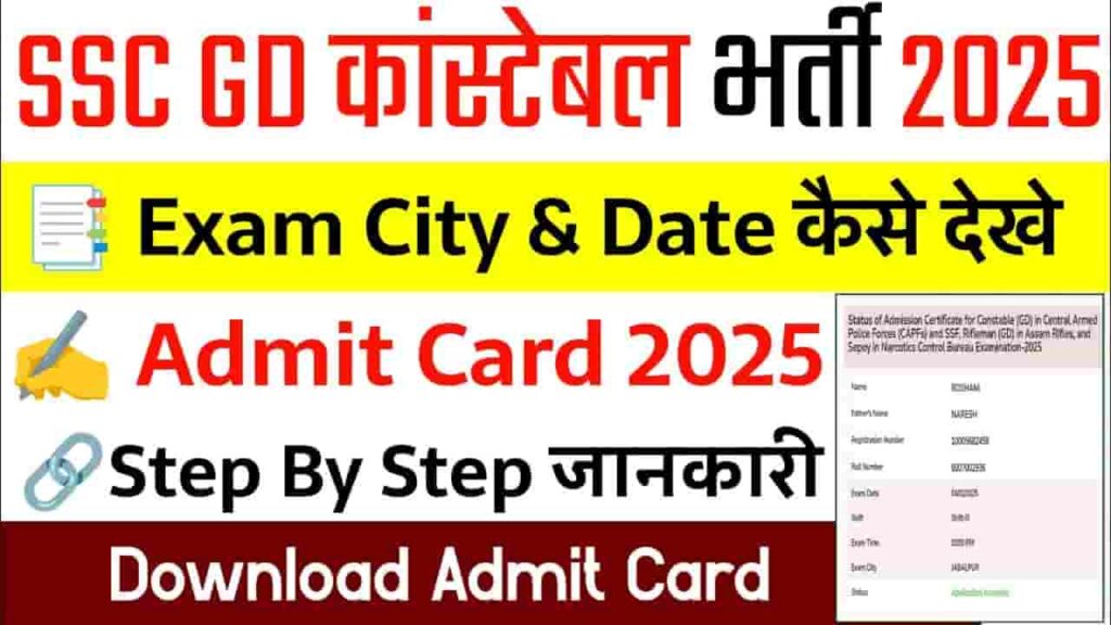 SSC GD Admit Card 2025