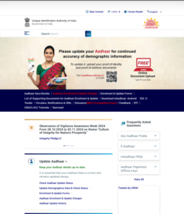 Aadhar Card Address Change Online 2025