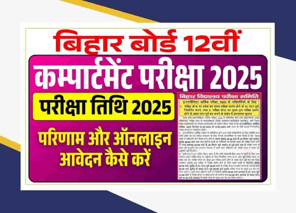 Bihar Board Inter Compartment Exam 2025