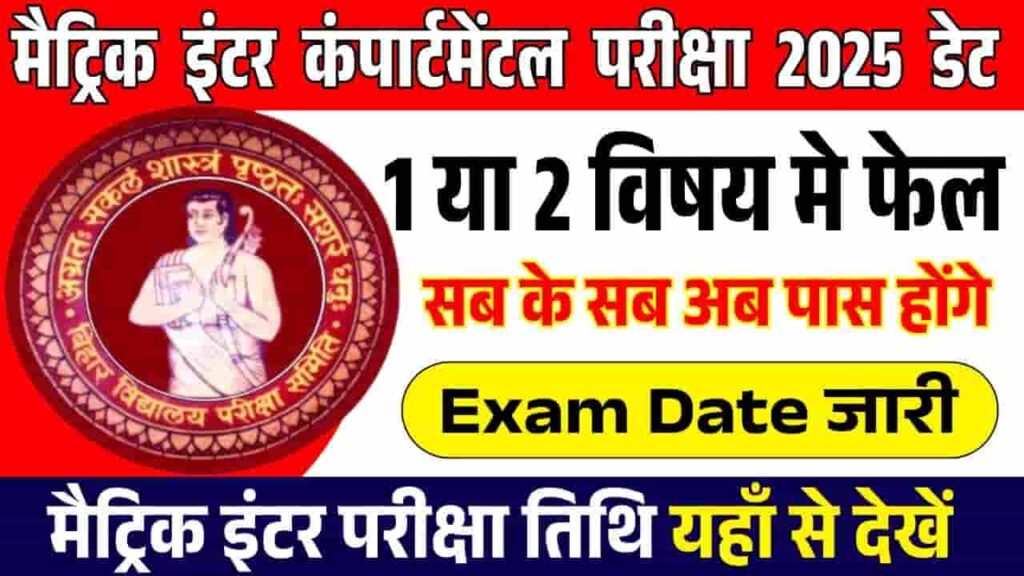 Bihar Board 10th 12th Compartmental Exam Datasheet 2025