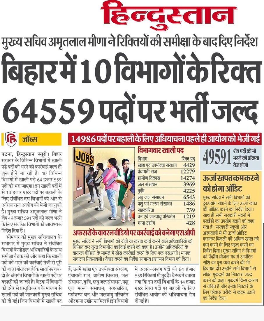 Bihar New Vacancy 2025