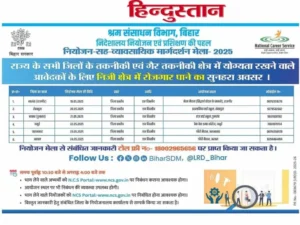 Bihar Shram Sansadhan Vibhag Vacancy 2025