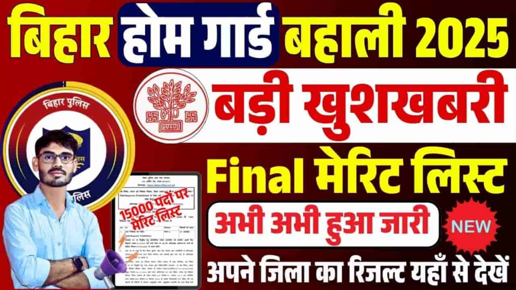 Bihar Home Guard Result 2025