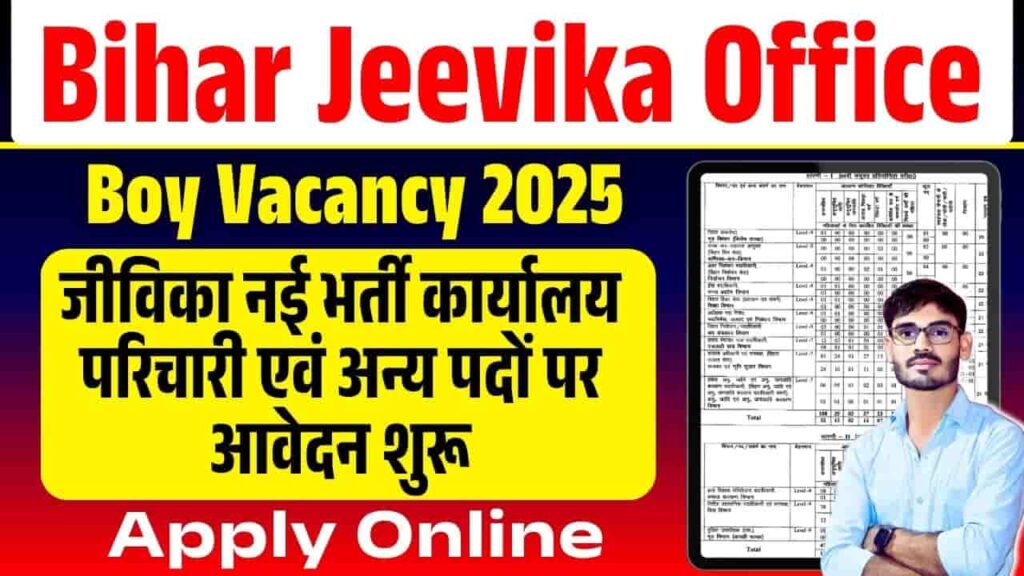 Bihar Jeevika Office Boy Vacancy 2025