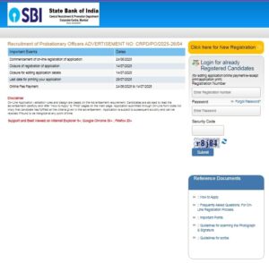 SBI PO Notification 2025