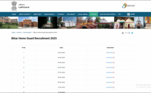 Bihar Home Guard Result 2025