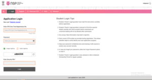 NSP OTR Registration 2025