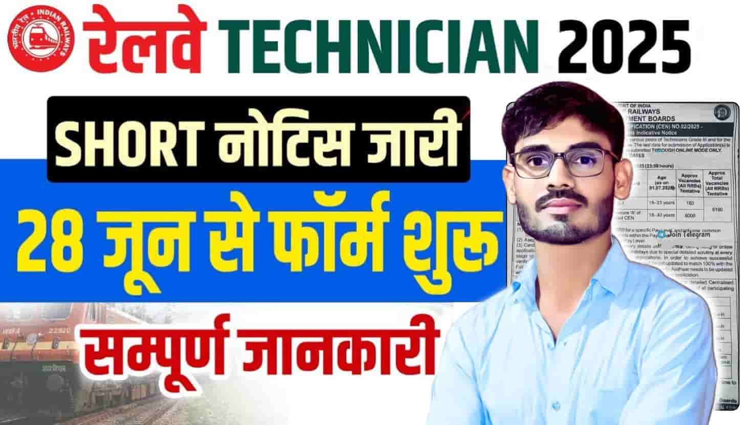 Railway RRB Technician Recruitment 2025