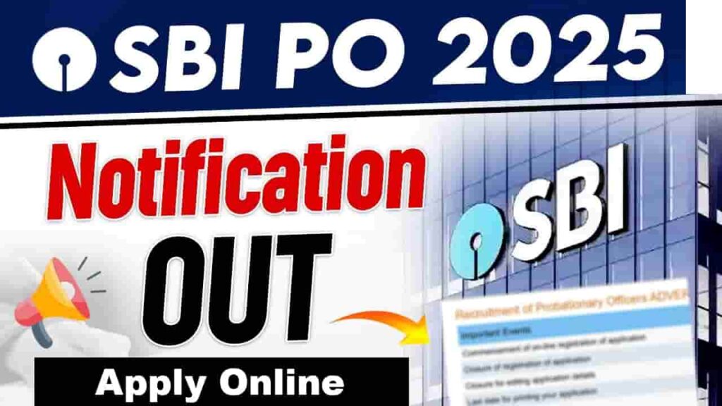 SBI PO Notification 2025