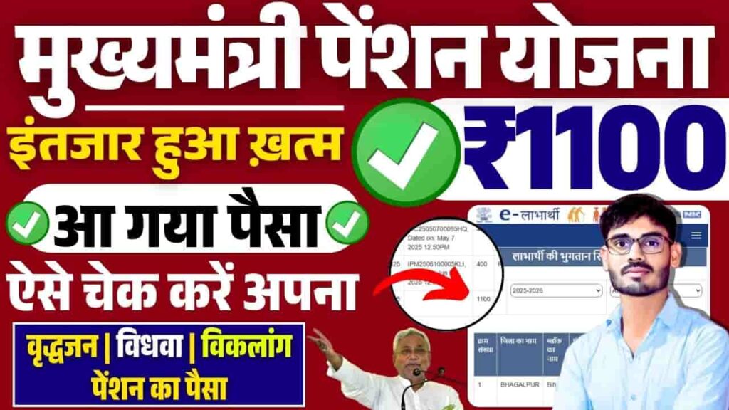 Bihar Pension Payment Status 2025