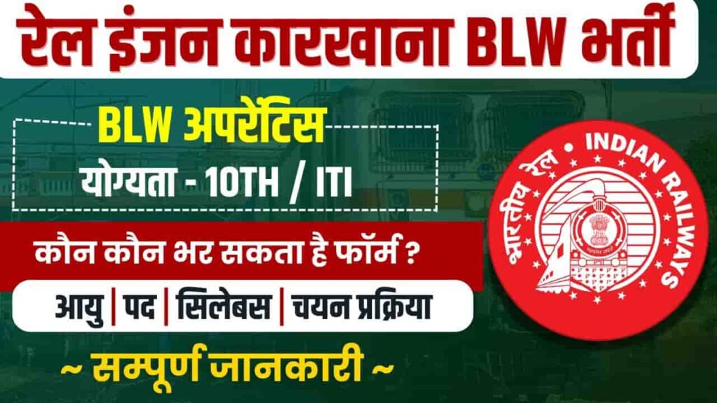 Railway BLW Apprentice Vacancy 2025