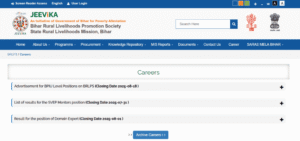 Bihar Jeevika Vacancy 2025