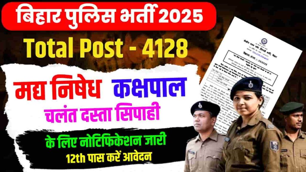 Bihar Police Prohibition Constable Online Form 2025