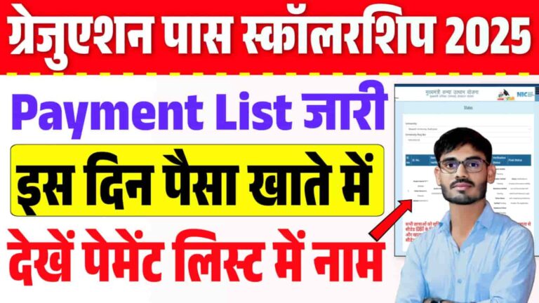 Graduation Pass Scholarship 2025 Payment Date