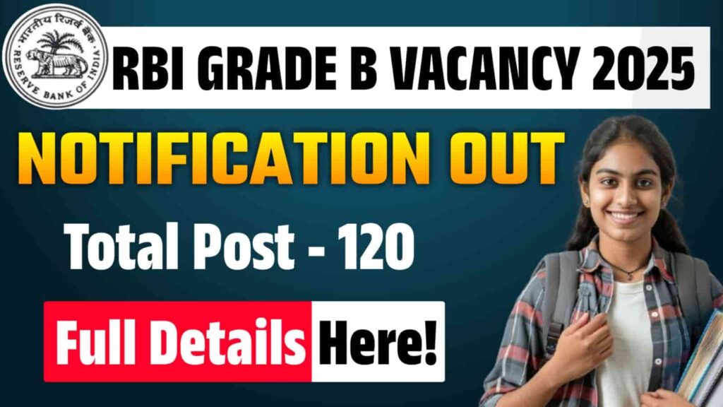 RBI Grade B Vacancy 2025