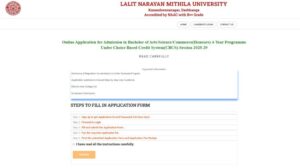 LNMU UG Registration 2025-29