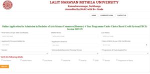 LNMU UG Registration 2025-29
